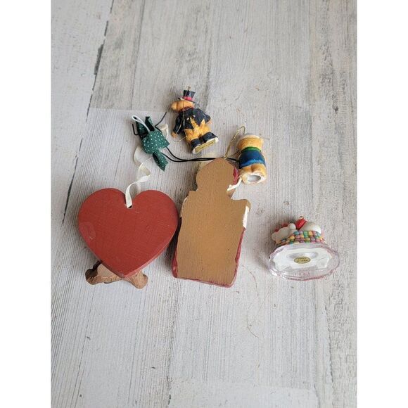 Santa Claus teddy bear heart variety sailor ornament Xmas decor couple - Picture 10 of 10